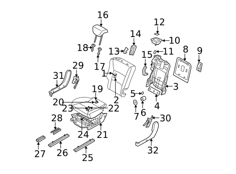 Second Row Seats for 2013 Subaru Tribeca #1