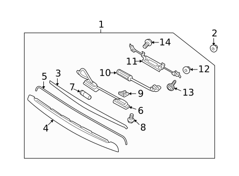 License Lamps for 2012 Hyundai Elantra #0
