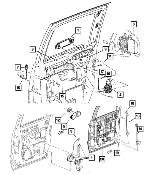 Rear Door for 2010 Dodge Dakota #0