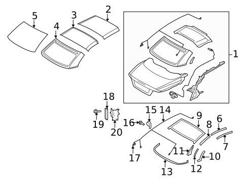 Convertible Top for 2013 Volvo C70 #2