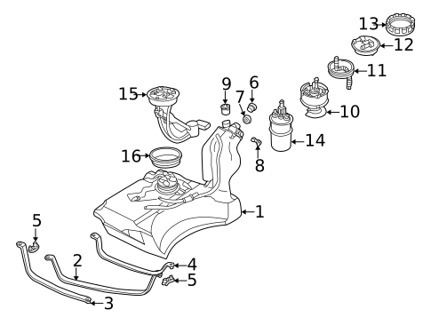 Fuel System Components for 1997 Audi A4 #0