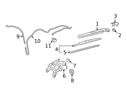 Wiper & Washer Components for 2012 Chevrolet Equinox #1