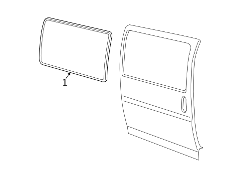 Glass - Side Door for 2012 GMC Savana 3500 #2