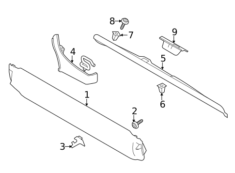 Interior Trim - Tail Gate for 2019 Land Rover Range Rover #0