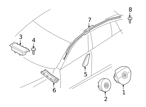Air Bag Components for 2016 BMW 535i xDrive #0