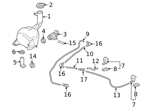 Wiper & Washer Components for 2013 Acura ZDX #0
