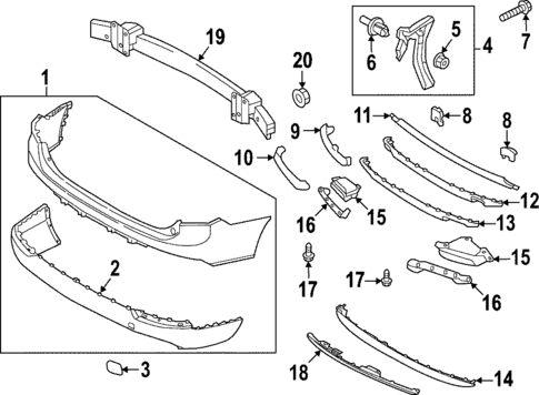 Bumper & Components - Rear for 2023 Volvo XC90 #0