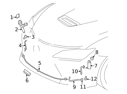 Headlamp Washers/Wipers for 2020 Lexus RC F #0