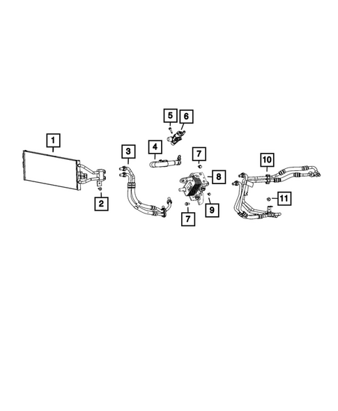 Transmission Oil Cooler and Lines for 2025 Jeep Grand Cherokee #0