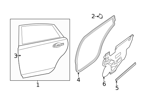 Door & Components for 2017 Nissan Altima #1
