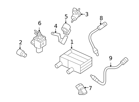 Emission Components for 2010 Kia Optima #0