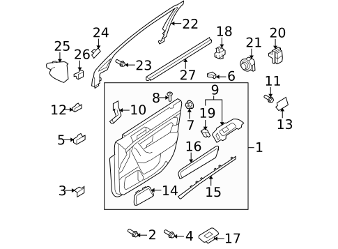 Rear Door for 2010 Lincoln MKS #3