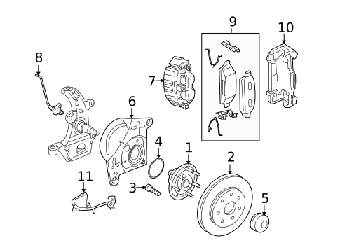 Disc Pads & Brake Shoes for 2007 Lincoln Mark LT #1