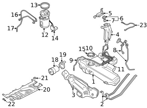 Fuel System Components for 2001 Audi TT Quattro #0