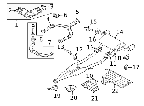 Exhaust Components for 2016 INFINITI QX70 #0