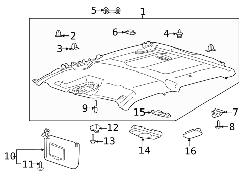Interior Trim - Cab for 2018 Ford F-150 #1