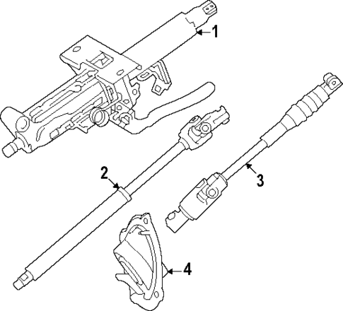 Steering Column Assembly for 2024 Toyota Land Cruiser #0