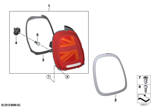 Rear Light for 2020 Mini Cooper S #1