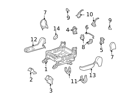 Tracks & Components for 2007 Pontiac Vibe #0