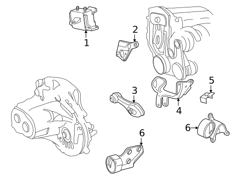 Engine & Trans Mounting for 1995 Pontiac Sunfire #1