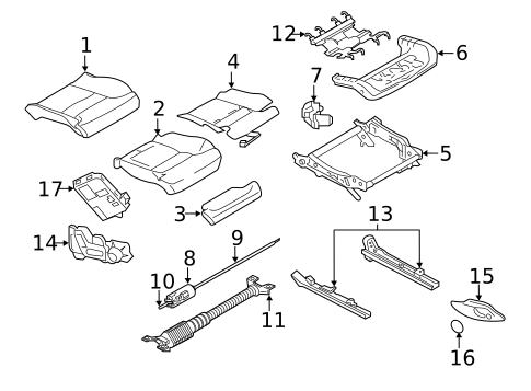 Front Seat Components for 2023 Volvo V60 #3
