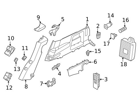 Interior Trim - Quarter Panels for 2022 Land Rover Range Rover #5