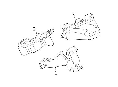 Exhaust Manifold for 2008 Chevrolet Malibu #1