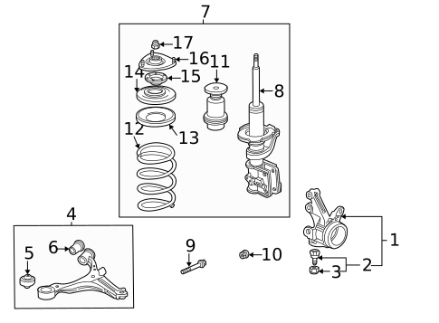 Suspension Components for 2005 Honda Civic #0