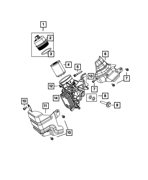 Engine Oiling, Oil Pan and Indicator (Dipstick) for 2015 Fiat 500 #0