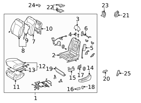 Power Seats for 2009 Lexus IS250 #0