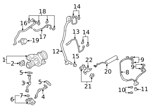 Condenser, Compressor & Lines for 2017 BMW X6 #2