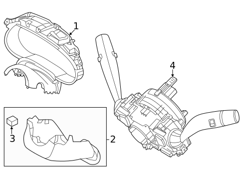 Shroud, Switches & Levers for 2023 Genesis GV80 #0