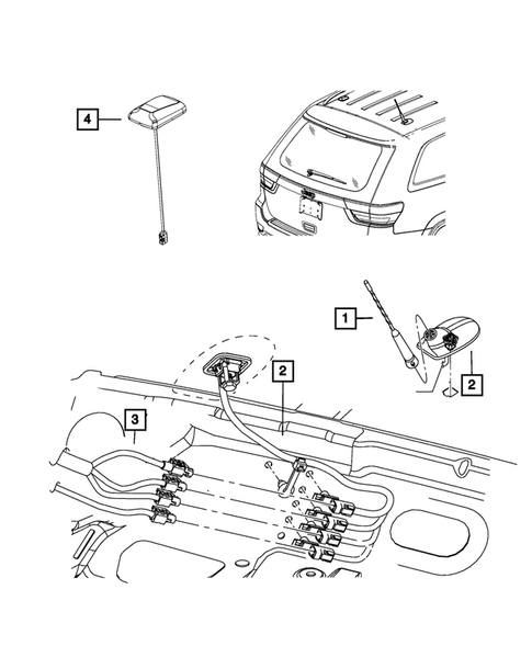 Radio, Antenna, Speakers, DVD, and Video systems for 2011 Jeep Grand Cherokee #3