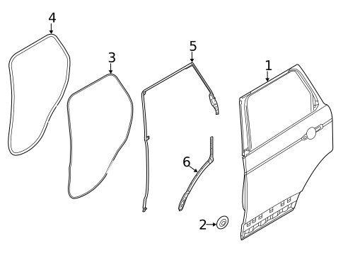 Door & Components for 2022 Land Rover Range Rover #2