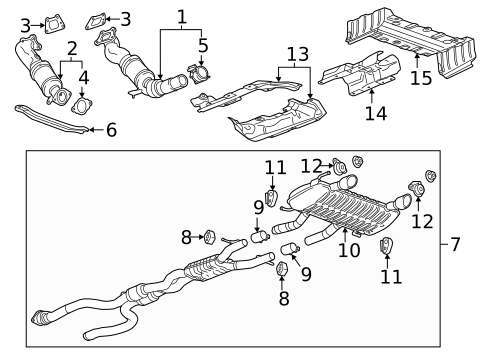 Exhaust Manifold for 2015 Cadillac ATS #1