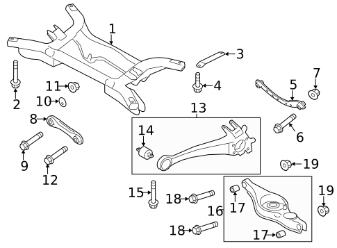 Rear Suspension for 2019 Mitsubishi Outlander Sport #2