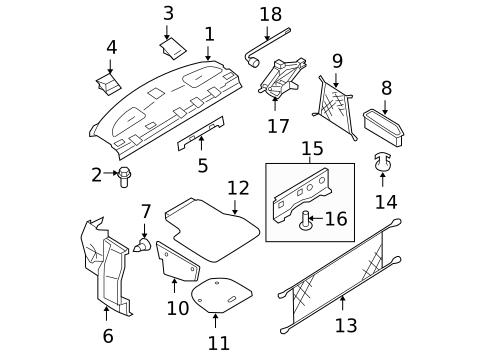 Interior Trim - Rear Body for 2009 Nissan Altima #2