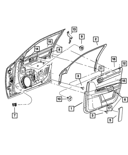Door Trim Panels for 2006 Chrysler 300 #0