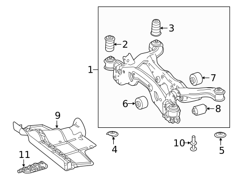 Suspension Mounting for 2025 Mercedes-Benz GLB250 #0