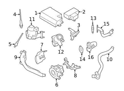 Emission Components for 2008 Subaru Impreza #0