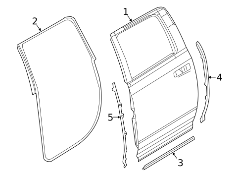 Door & Components for 2022 Ram 3500 #1