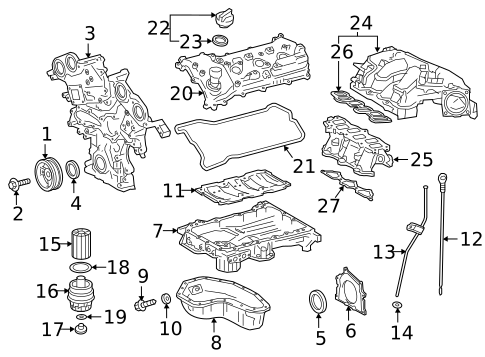 Engine Parts for 2018 Toyota Sienna #0