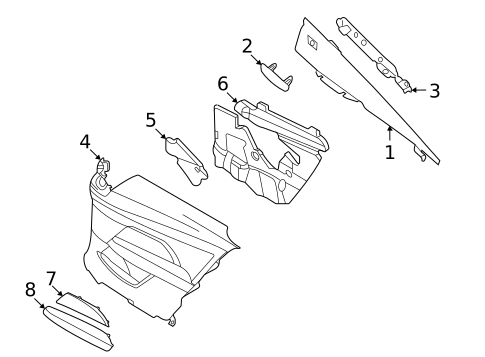 Interior Trim - Quarter Panels for 2023 BMW M440i #0