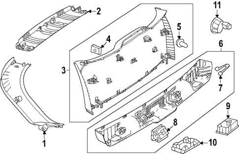 Interior Trim for 2024 Mercedes-Benz EQE SUV AMG® #0