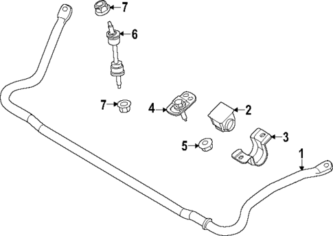 Stabilizer Bar & Components for 2023 Ford F-450 Super Duty #1