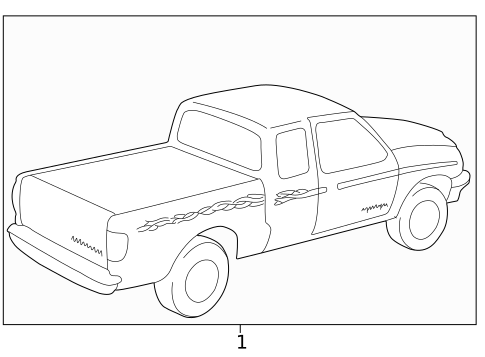 Stripe Tape for 1999 Mazda B2500 #2