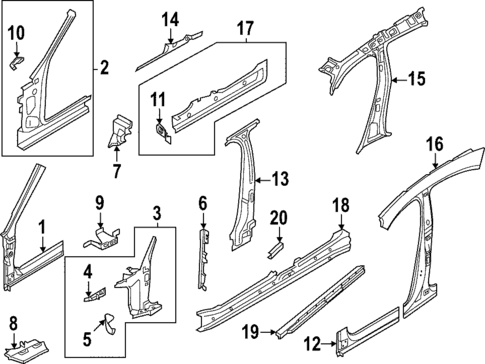 Center Pillar & Rocker for 2023 Porsche Taycan #0