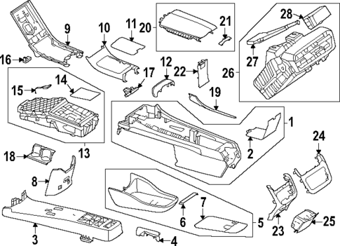 Console for 2025 Mercedes-Benz EQE AMG® #0