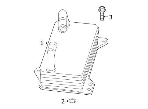 Oil Cooler for 2023 Volkswagen Taos #1