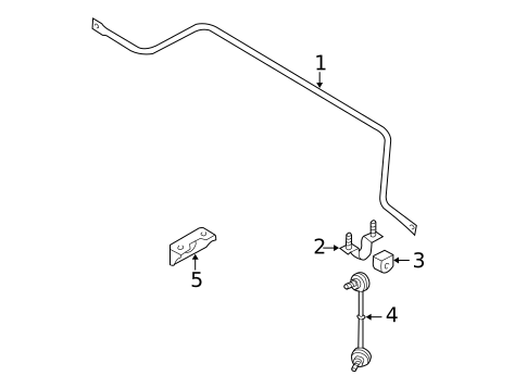 Stabilizer Bar & Components for 2004 Nissan Altima #1